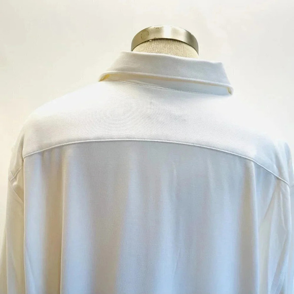 NWT APT 9 Men Long Sleeve Button Down White Slim Fit Dress Shirt Sz 17-17 1/2 XL - Picture 9 of 14